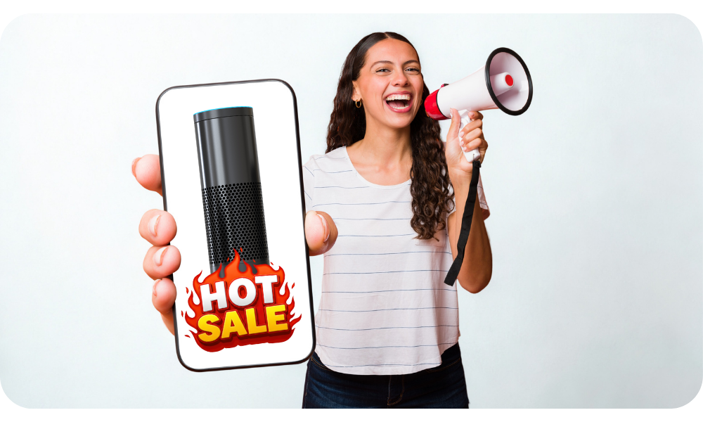 Promotional advert on a mobile phone